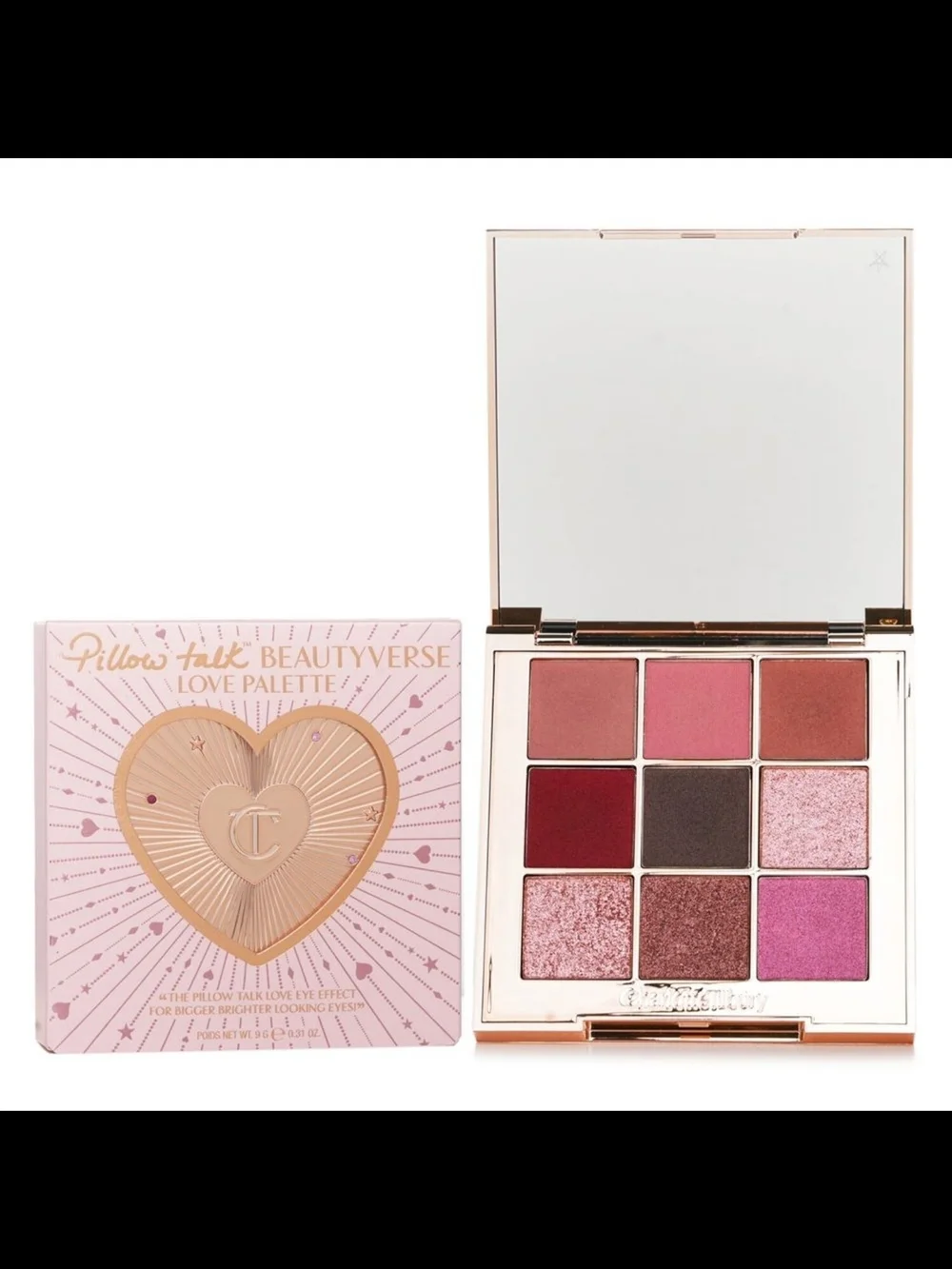NEW~ Charlotte Tilbury Pillow Talk Love Palette~ 9 Color Eyeshadow